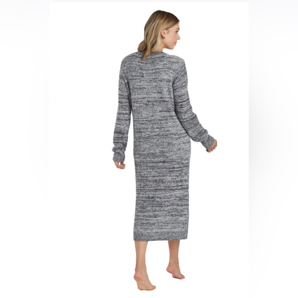 NWOT/SOFTIES Marshmallow Heathered Black Crew neck lounger. 1X/2X - Picture 4 of 11